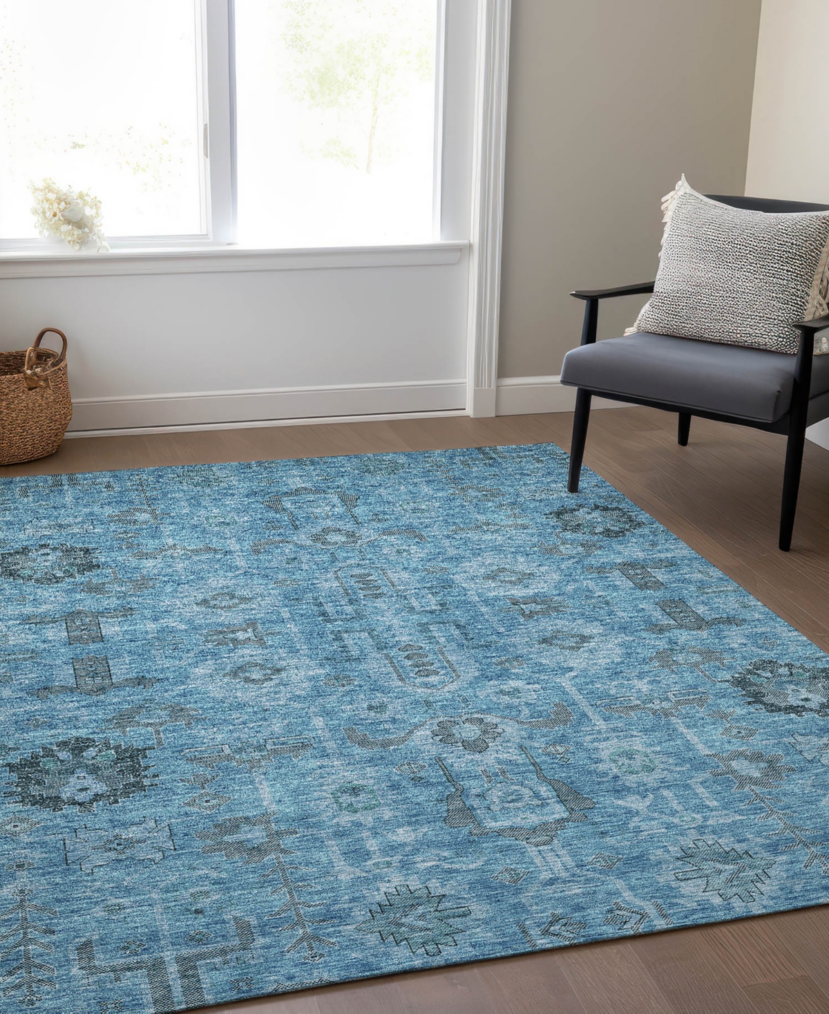 Addison Chantille Acn682 5'x7'6" Area Rug In Blue