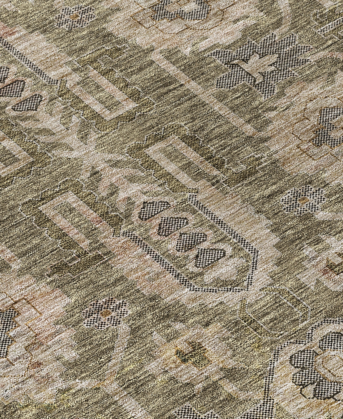 Addison Chantille Acn697 8'x10' Area Rug In Brown