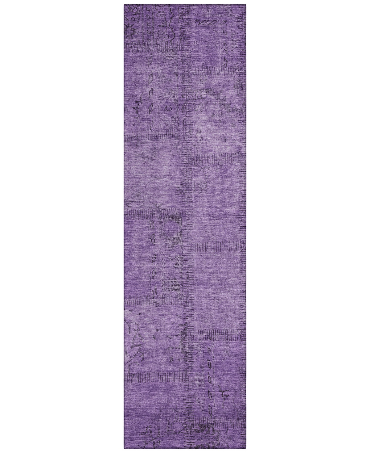 Addison Chantille Acn685 2'3"x7'6" Runner Area Rug In Purple