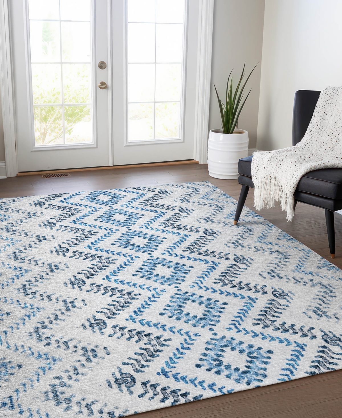 Addison Chantille Acn703 2'6"x3'10" Area Rug In Blue
