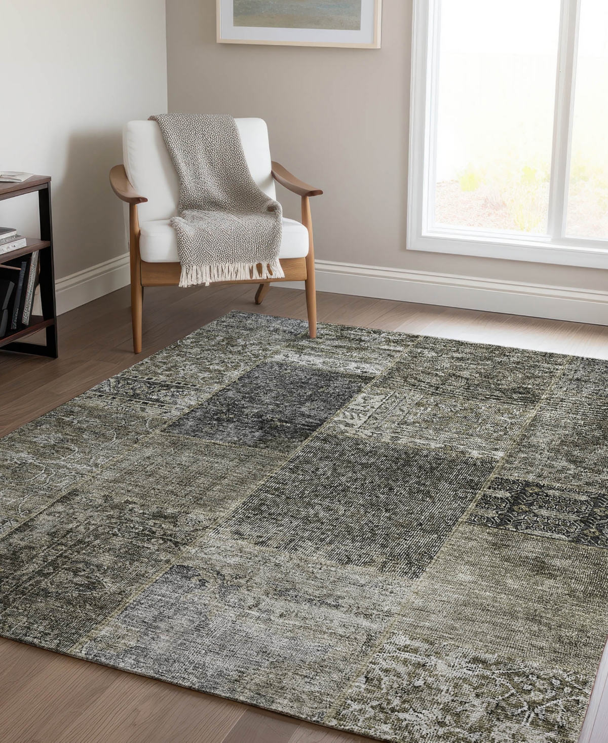 Addison Chantille Acn672 3'x5' Area Rug In Taupe