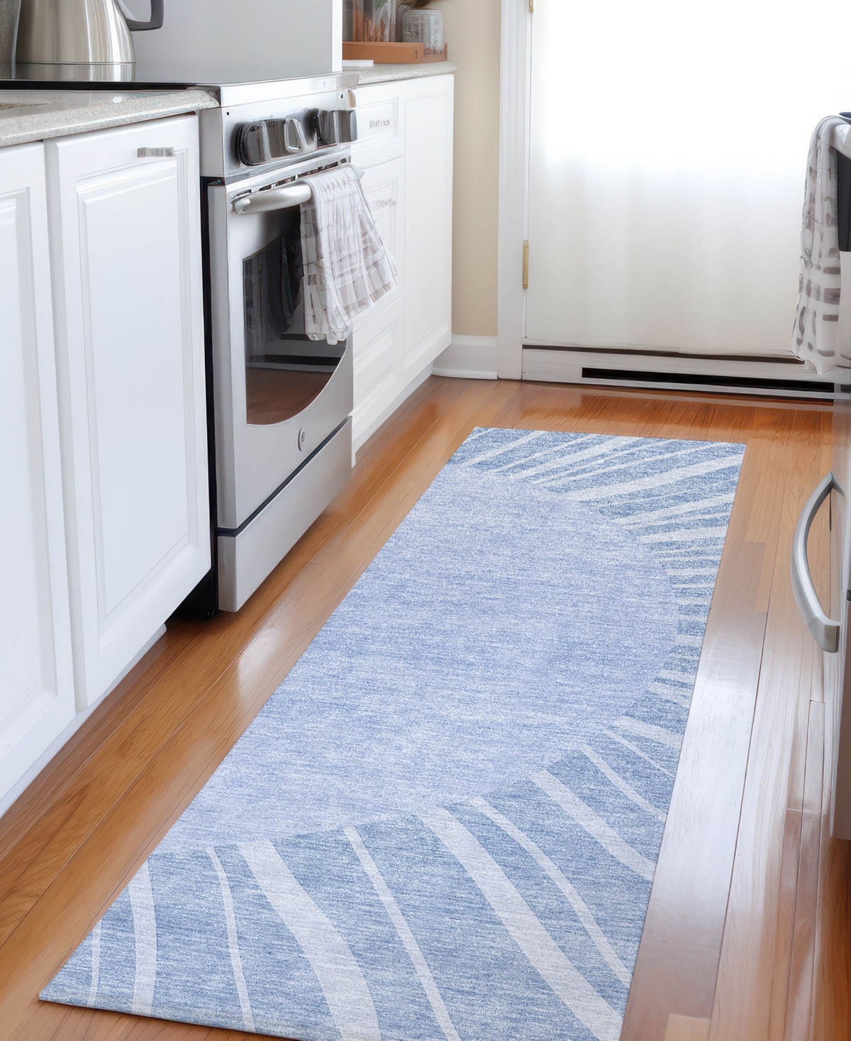 Addison Chantille Acn668 2'3"x7'6" Runner Area Rug In Denim