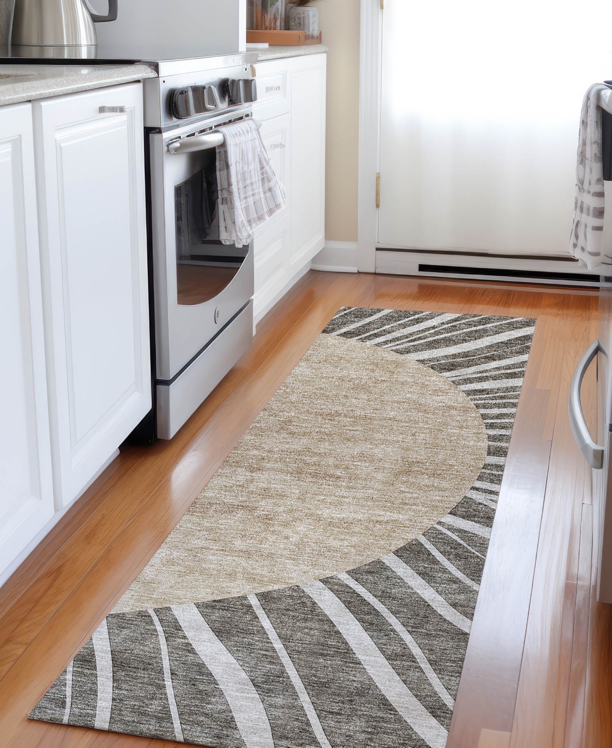 Addison Chantille Acn668 2'3"x7'6" Runner Area Rug In Chocolate
