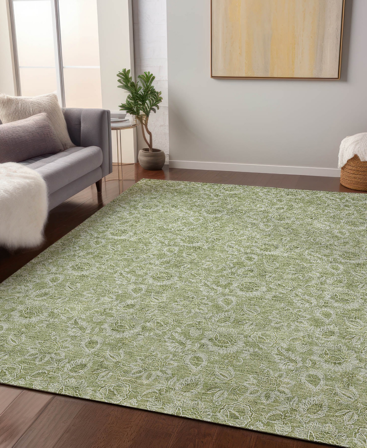 Addison Chantille Acn662 9'x12' Area Rug In Moss