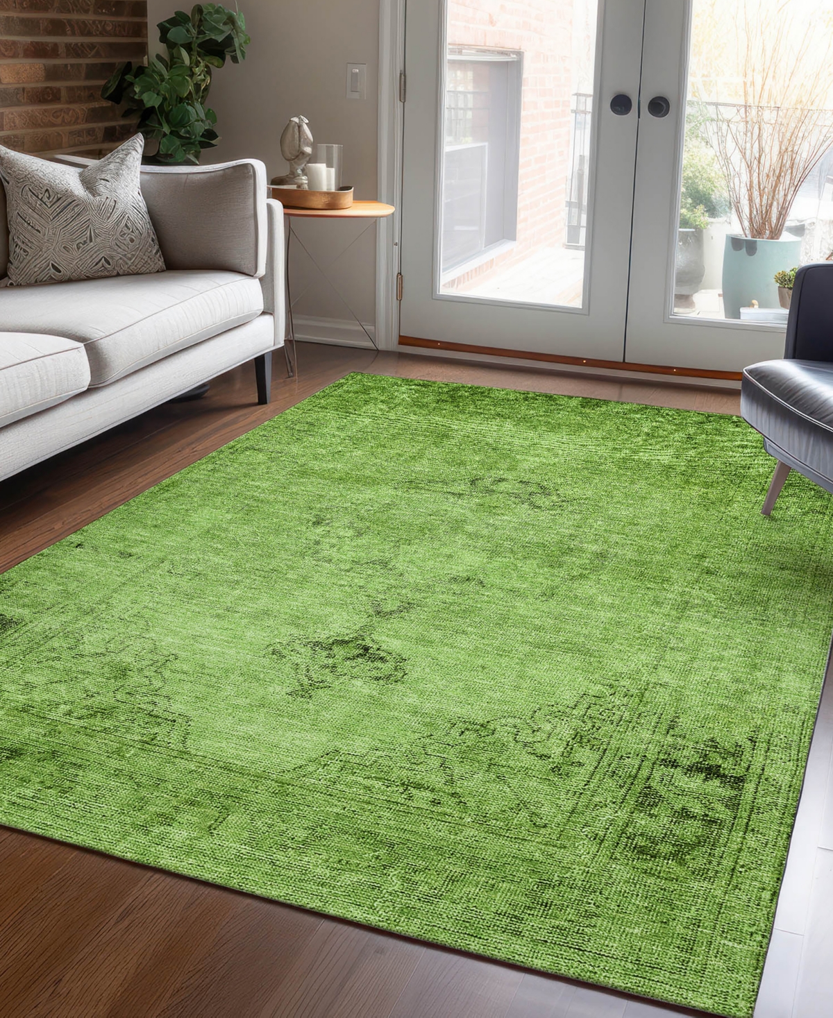 Addison Chantille Acn658 2'6"x3'10" Area Rug In Moss