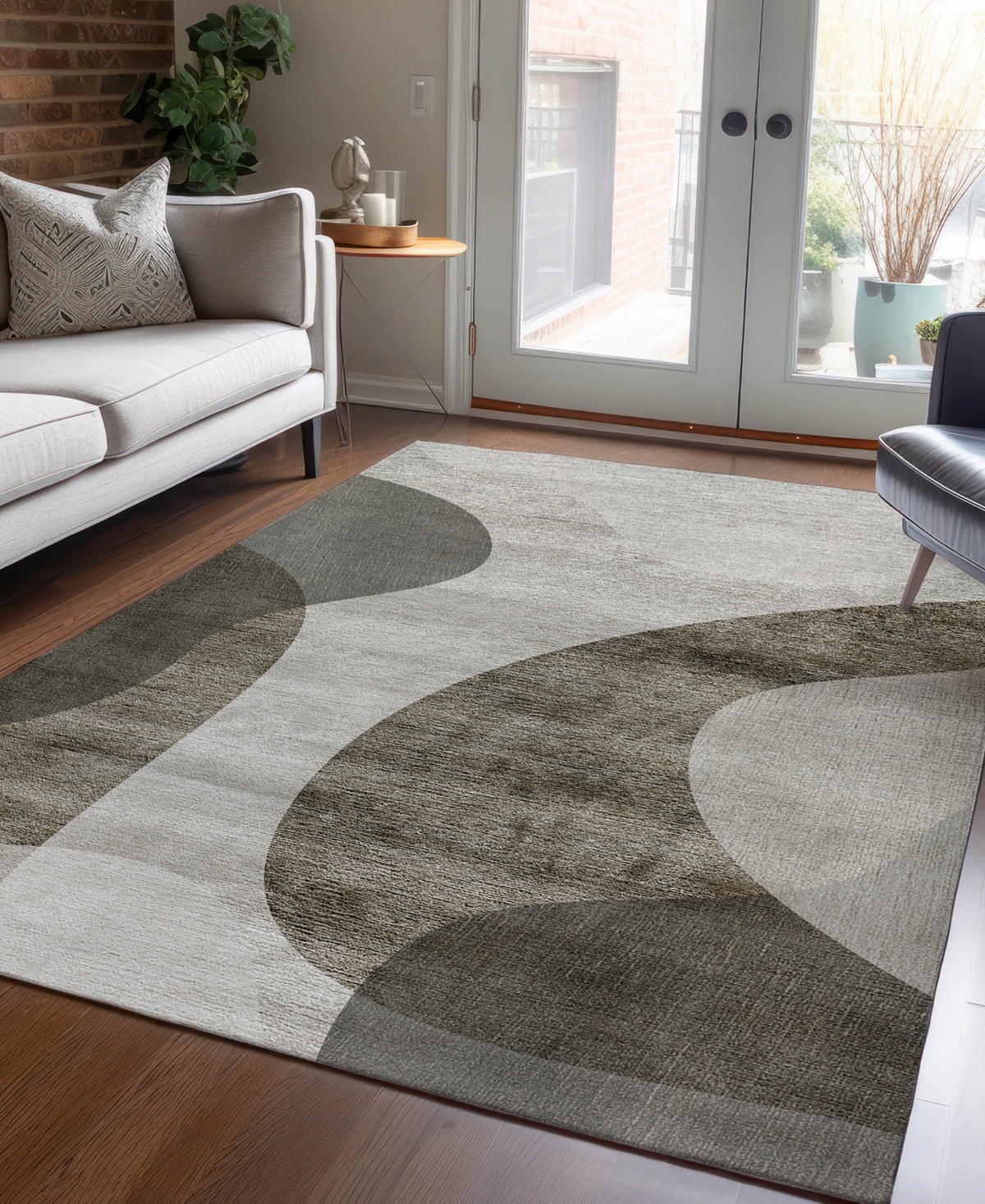 Addison Chantille Acn657 9'x12' Area Rug In Taupe
