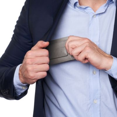 Harper Mens RFID Slim Money Clip Front Pocket Wallet Minimalist Leather ID Card Holder