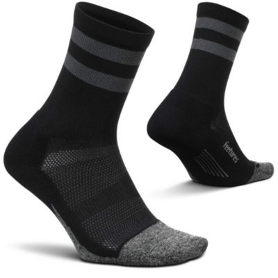 Men's Elite Light Cushion Mini Crew Sock - Sport Sock with Targeted Compression