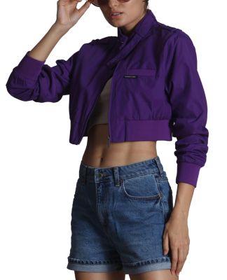 Women's Mini Cropped Racer Jacket