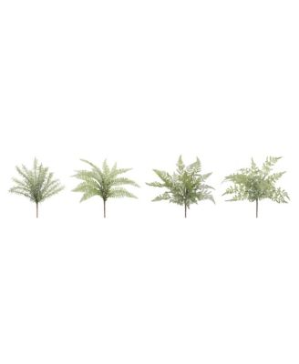 Versatile Assorted Fern Foliage Set (Pack of 12)-Ideal for Creating Lush Garden Settings Indoors and Outdoors