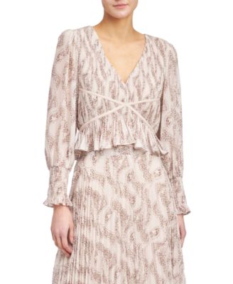 Womens Chiffon Pleated Lined With Necklace Summer Short