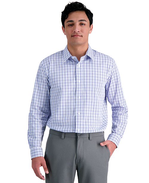 alfani Haggar Men's Classic-Fit Premium Comfort Dress Shirt Men's Fashion & Accessories