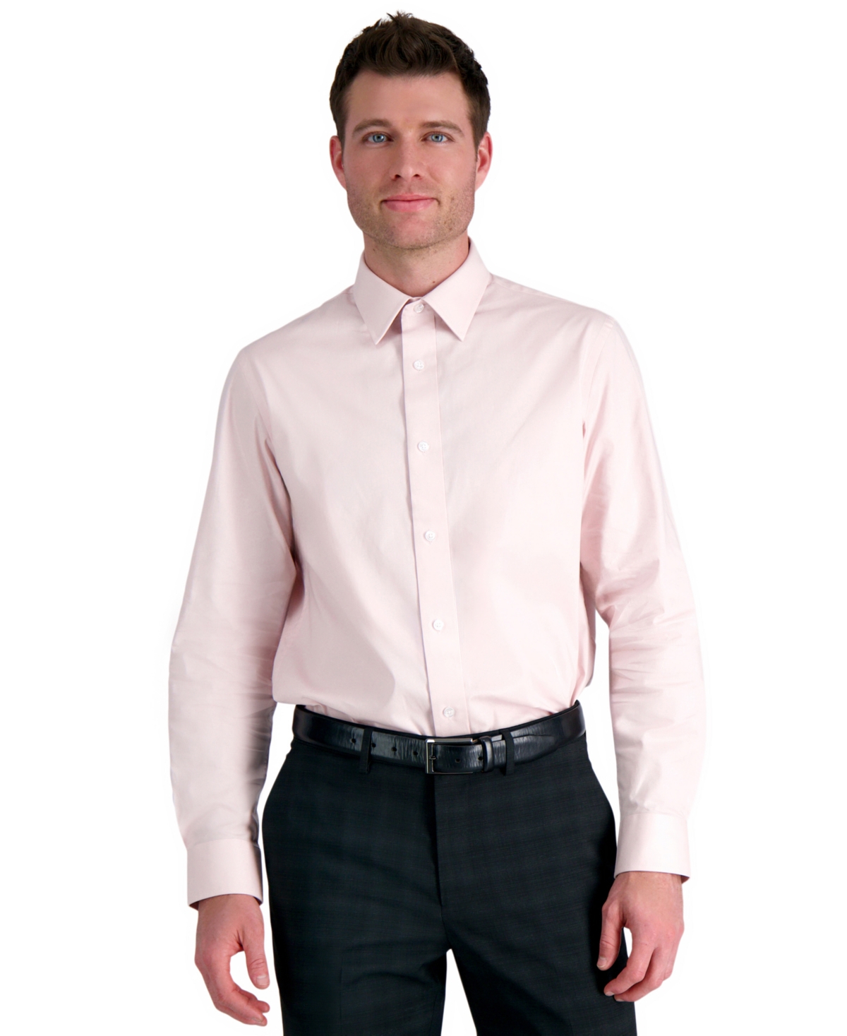 Men's Classic-Fit Premium Comfort Dress Shirt - Navy Check