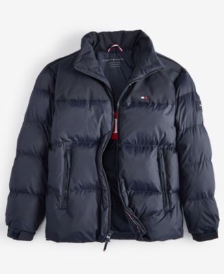Men's Mixed-Media Puffer Jacket