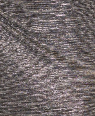 Women's Metallic One-Shoulder Sleeveless Gown