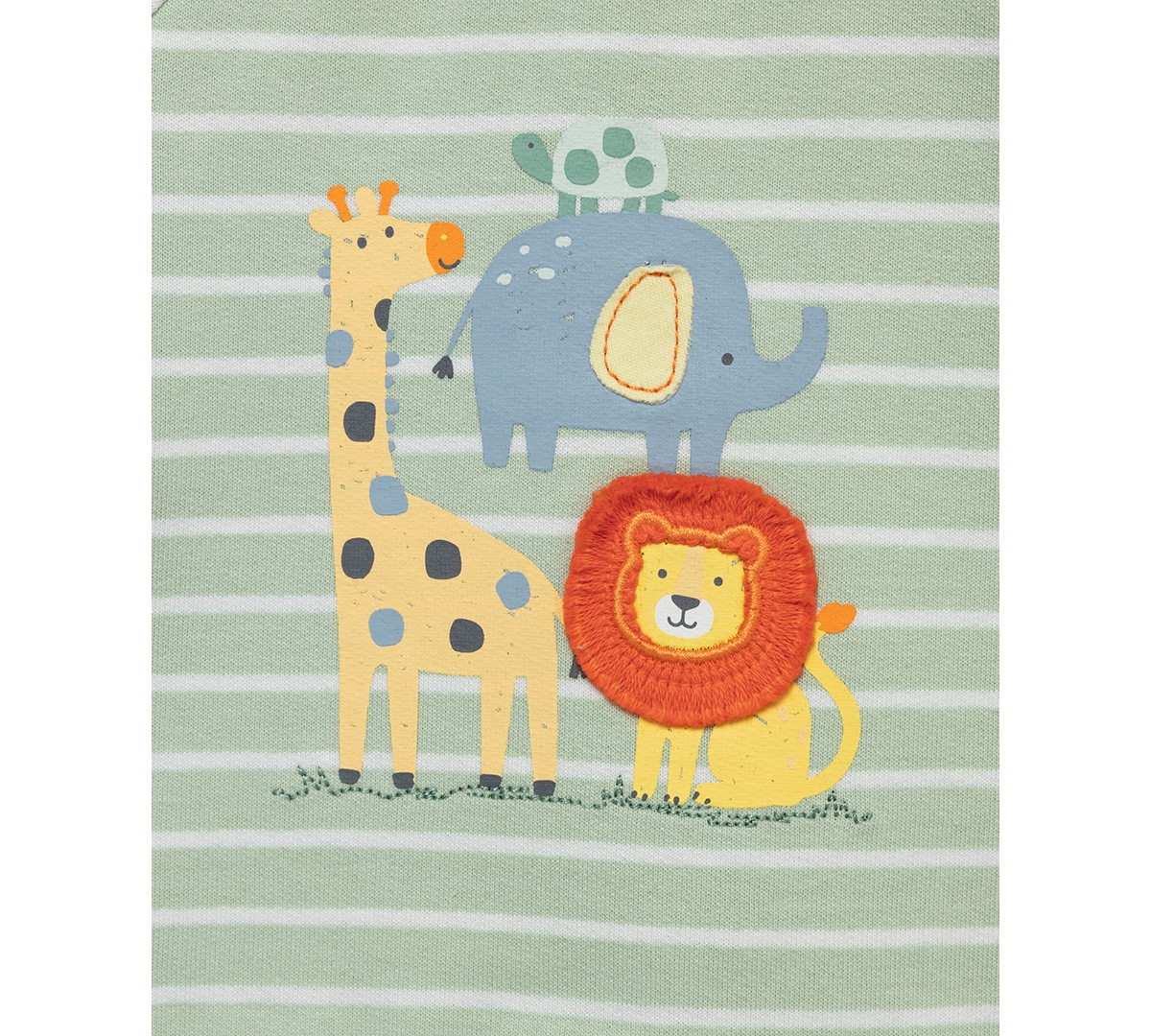 Little Me Baby Boys 2-pc. Jungle Sweatshirt & Sweatpants Set In Green