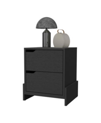 Lovell Nightstand with Sturdy Base and 2-Drawers