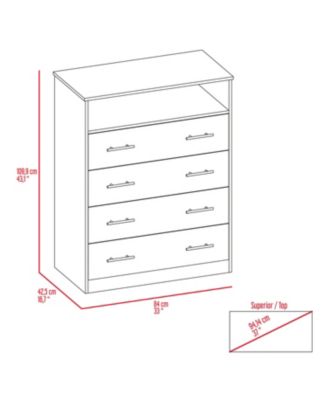Lagos Four Drawer Dresser