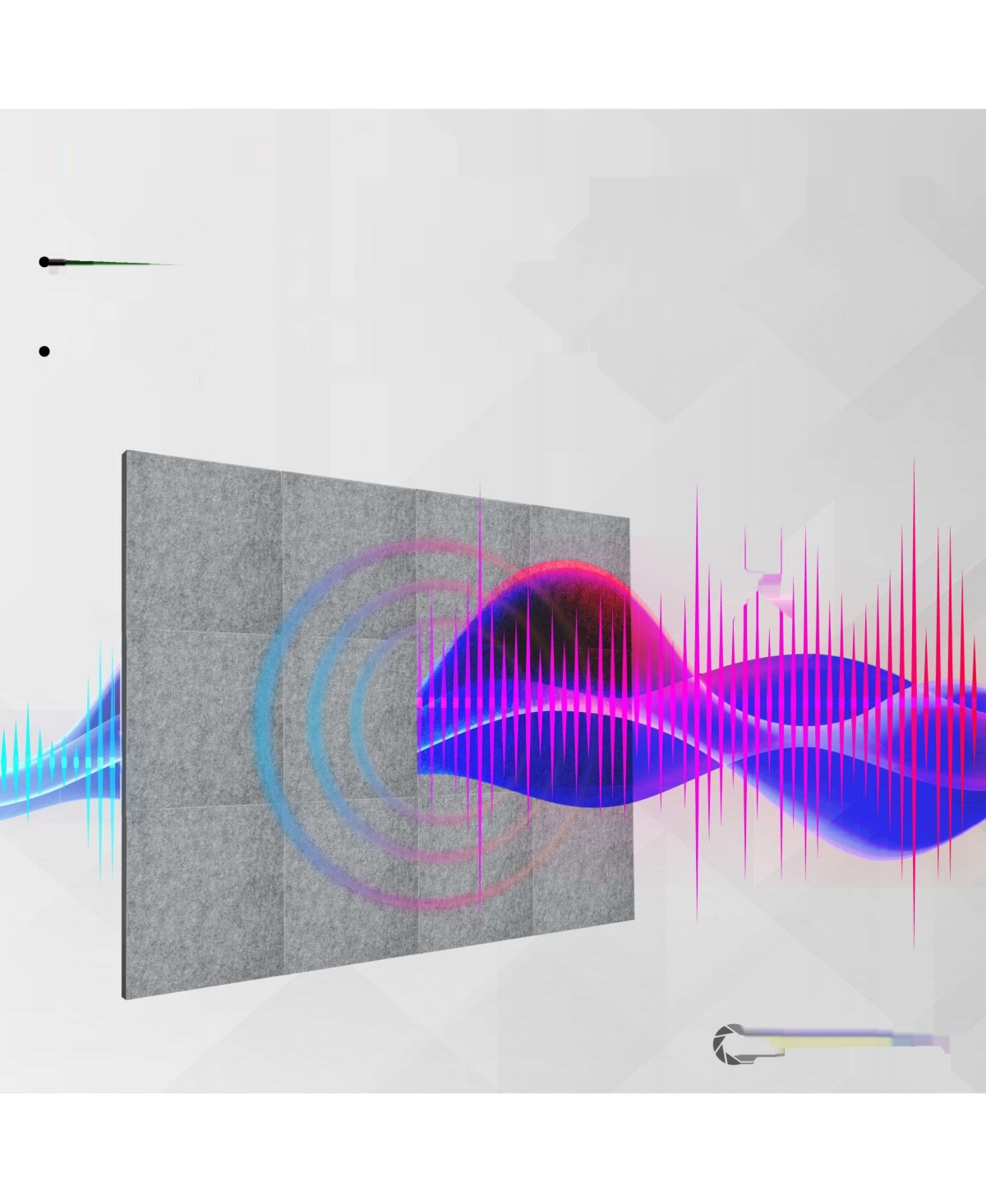 Fstop Labs Acoustic Foam Panels: Home & Office Sound Absorption -(square)
