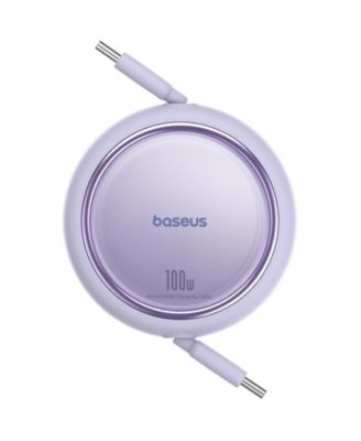Free2Draw Mini Retractable Charging Cable Type-C to Type-C 100W 1m Nebula Purple