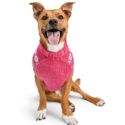 XS Rose Alpaca Fairlsle Dog Sweater