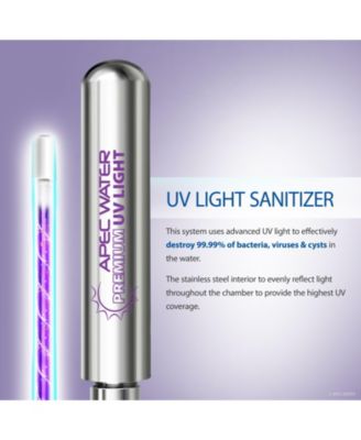 Essence Alkaline Mineral pH+ and UV Ultra-Violet Sterilizer 75 GPD 7-Stage Reverse Osmosis Water Systems for Drinking Water