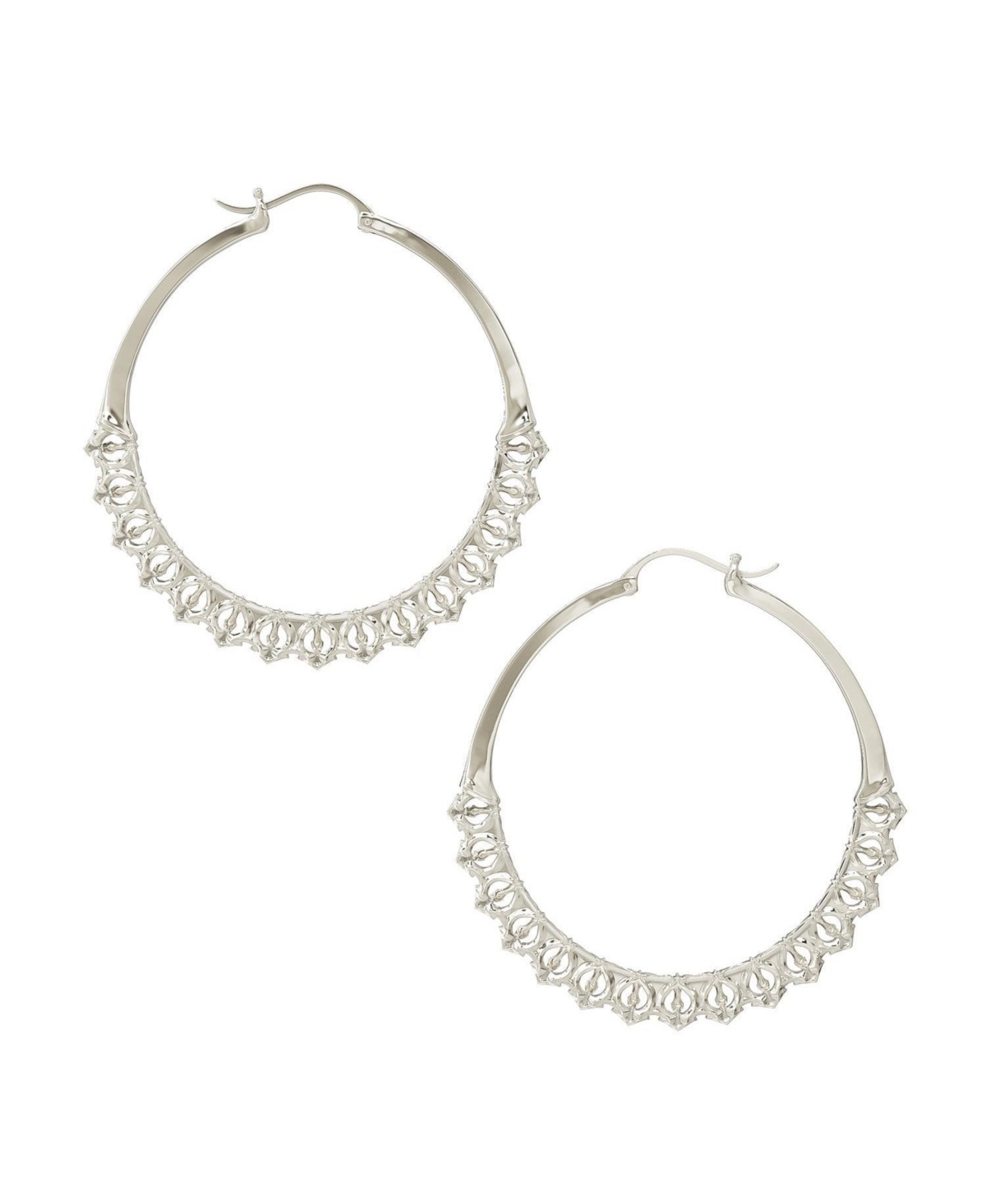 Calla Hoops Silver Large - Silver