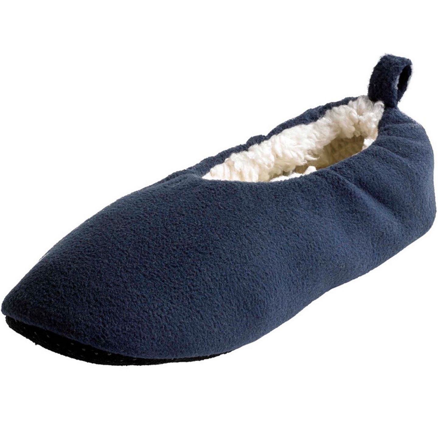 Мужские тапочки KingSize Sherpa lined sock slipper, цвет: Тёмно-синий — фото 1