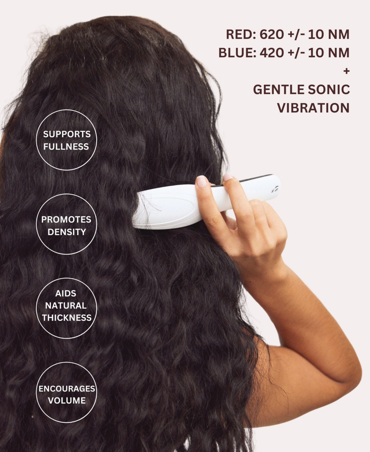 SOLARIS LABORATORIES NY INTENSIVE HAIR AND SCALP LED LIGHT THERAPY HAIR BRUSH 