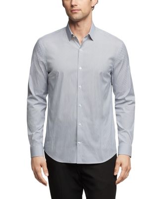 calvin klein x dress shirt Calvin Klein 4-Way Stretch Dress Shirt in Grey, 15-15.5 x 34/35