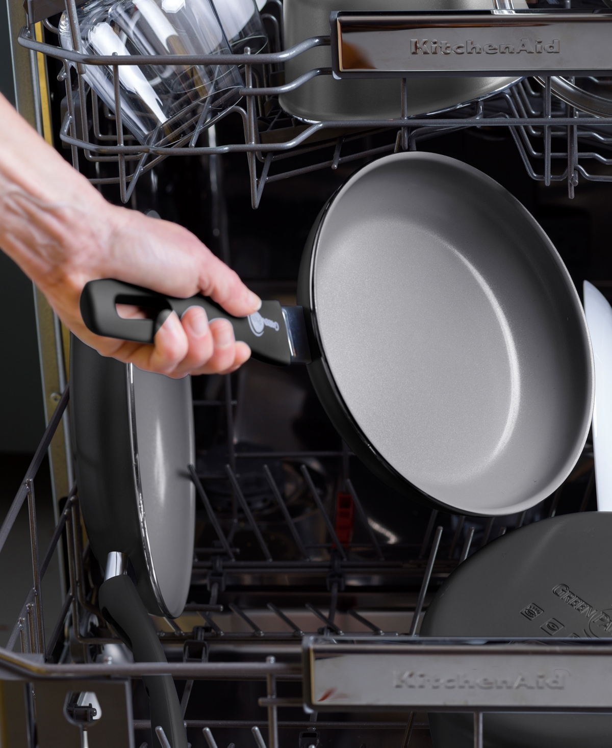 Greenpan Dover 2-piece Frypan Set In Taupe
