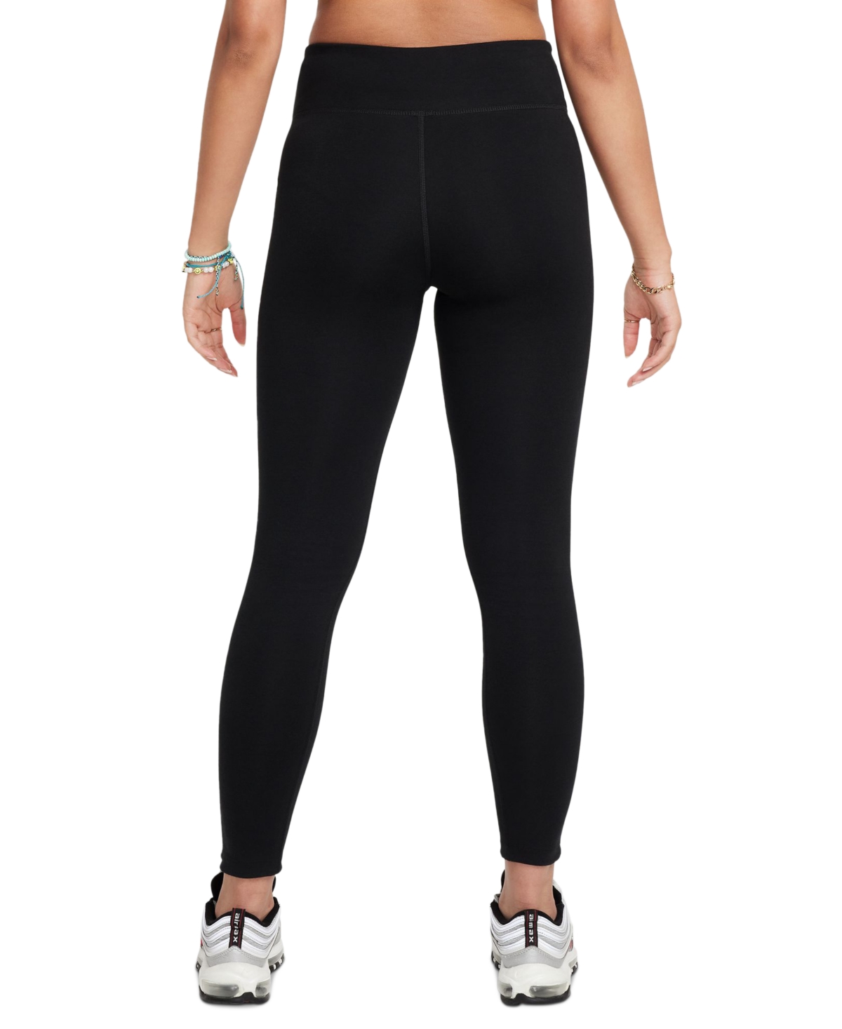 Nike Big Girls' Sportswear Classic High-Waisted Leggings -white