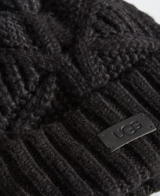 Cable Knit Pom Beanie