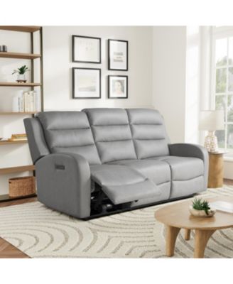 77.2"W Polyester Akron Power Reclining Sofa