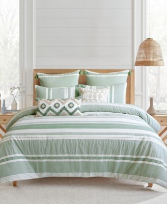 Pickford Dotted Stripe 3-Pc. Duvet Cover Set, Full/Queen