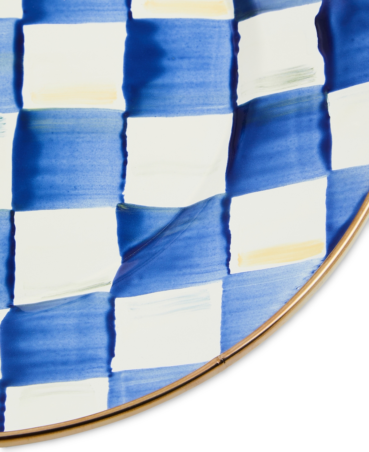 Mackenzie-childs Royal Check Dinner Plate In No Color