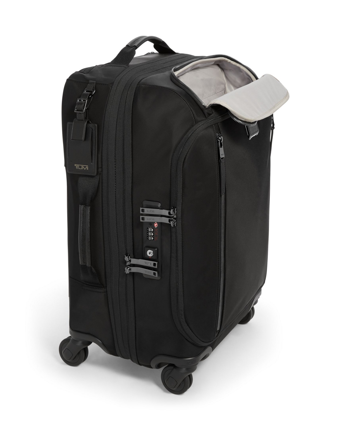 Tumi Leger Continental Expandable Carry On Wheeled Suitcase In Black,gold