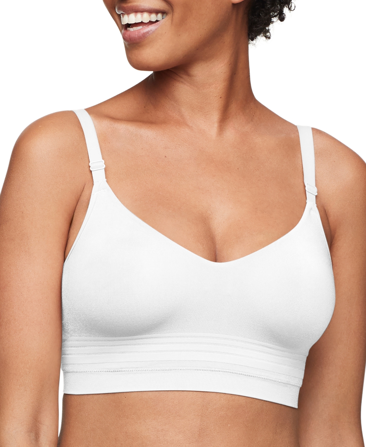 Warner's Women's Easy Does It Seamless Longline Bra Rm5501a In White