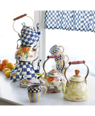 White Flower Market 2-Qt. Tea Kettle
