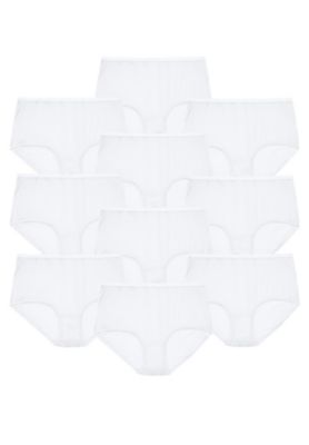 Women's Full Coverage Nylon Brief 10-Pack