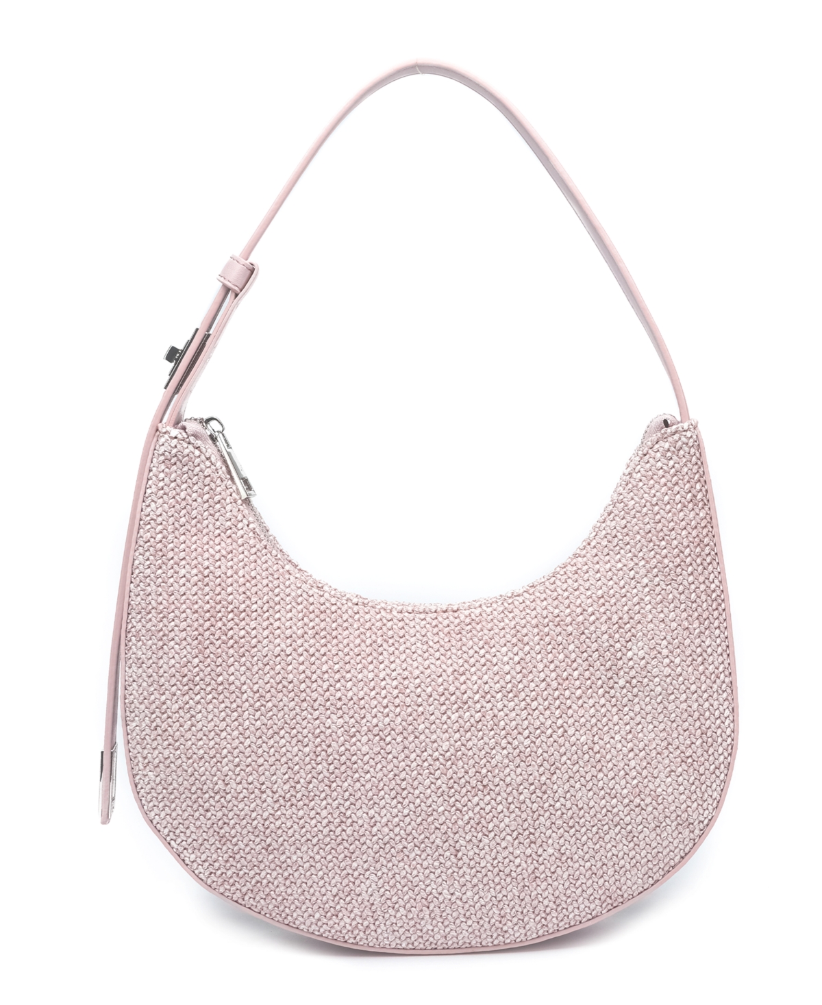 Luna Spring Straw Shoulder Bag - Lilac