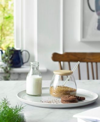 Natural Canvas Round Platter