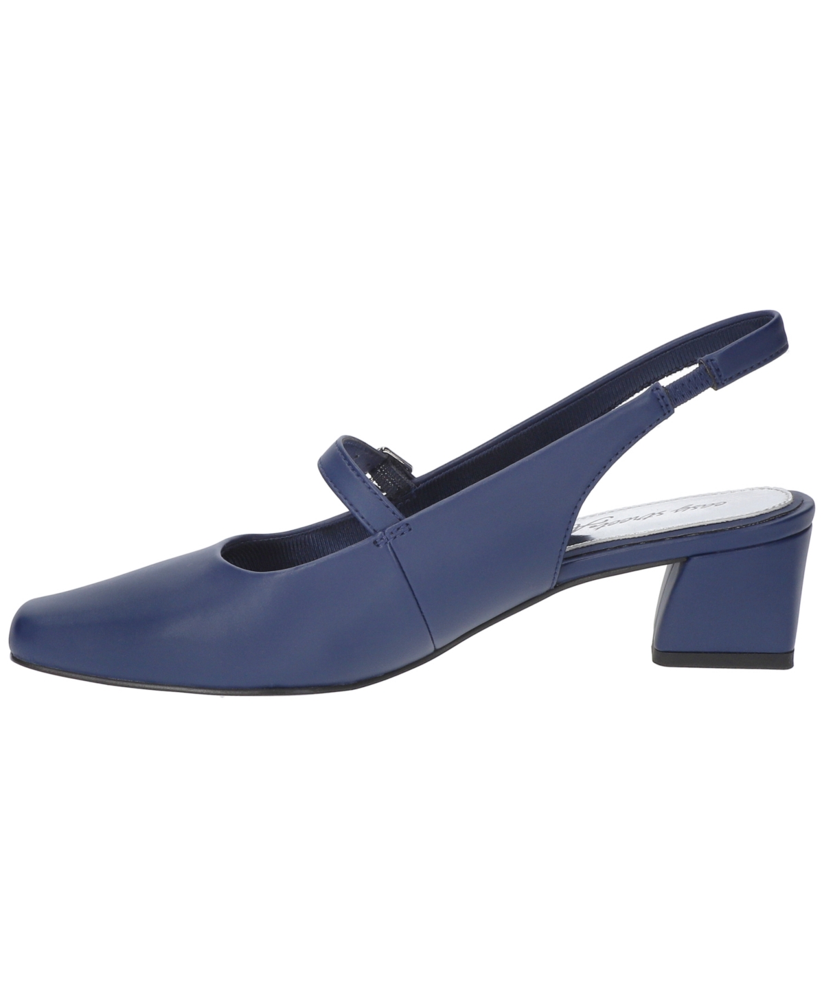 Easy Street Women's Cameo Square Toe Slingback Pumps