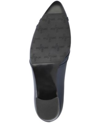 Women's Lotus Block Heel Pumps