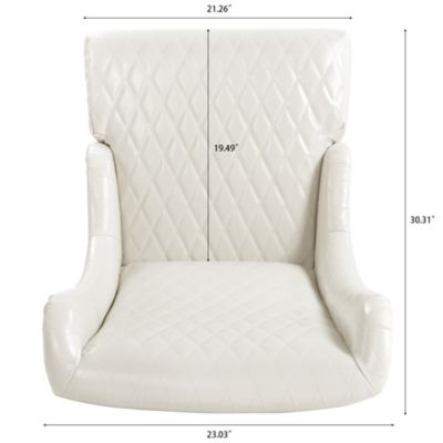 Streamdale + 23" Wide + Upholstered Fabric + Wing Back Design + Side Chair