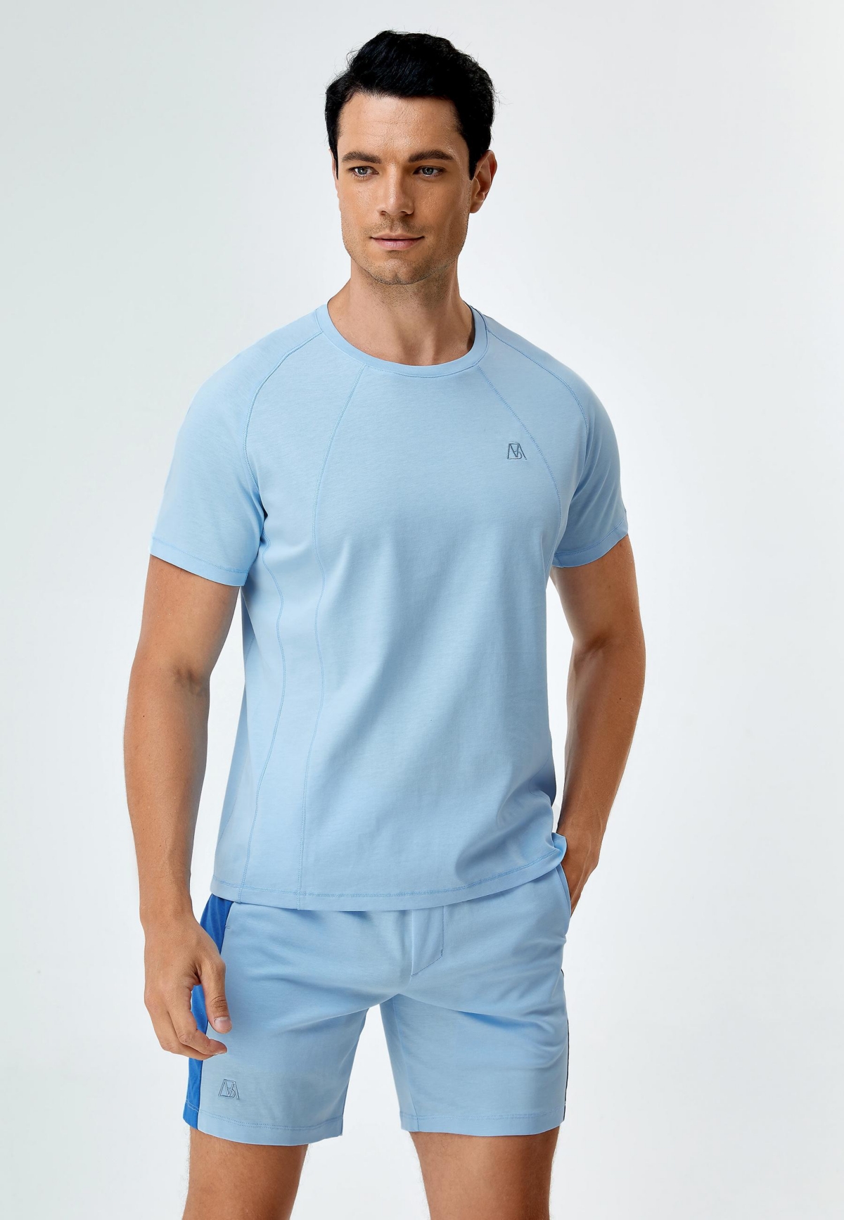 Bellemere New York Men's Bellemere Men s Two-Tone Cotton Shorts