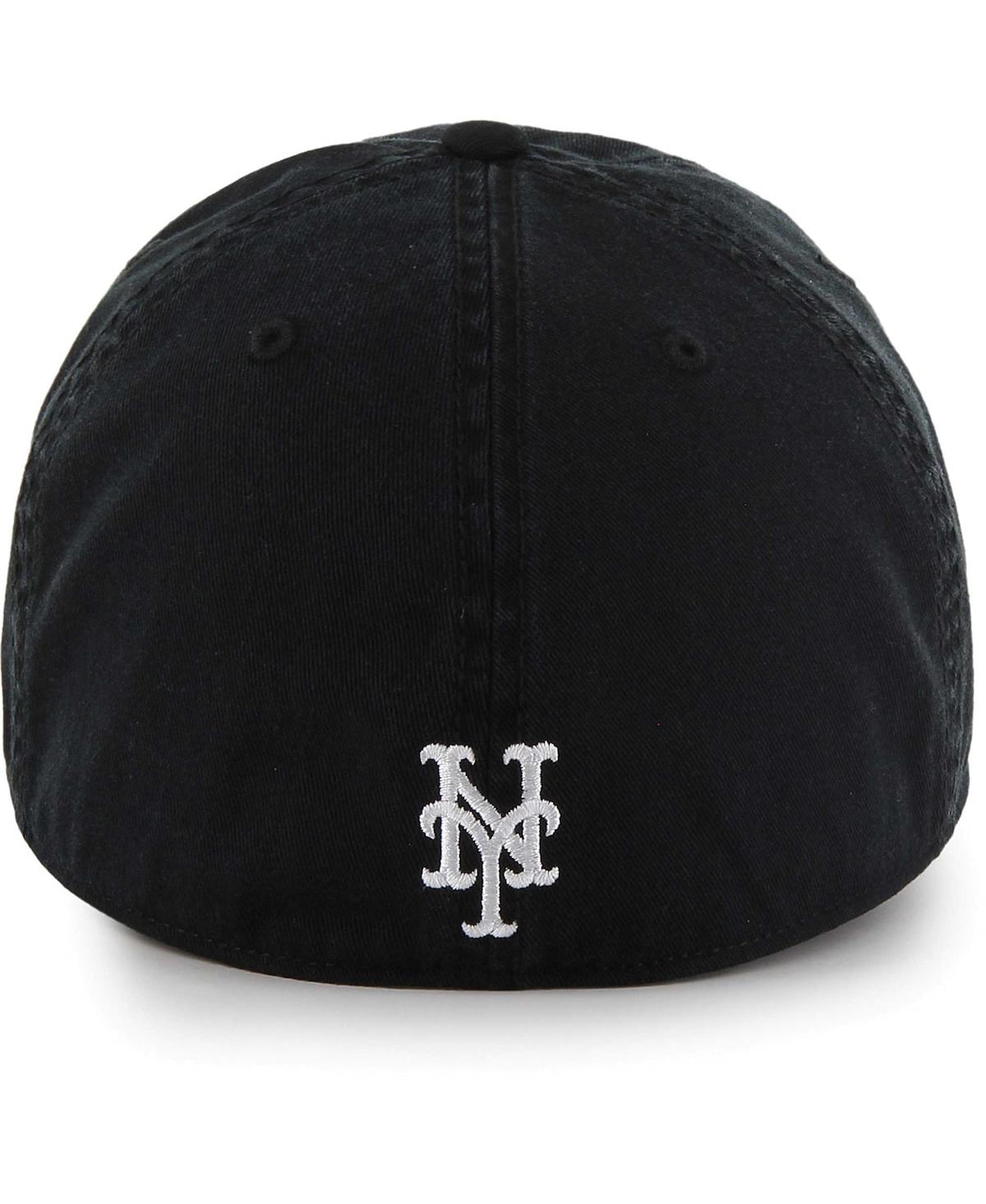 '47 Brand Men'sNew York Mets Crosstown Classic Franchise Fitted Hat - Black
