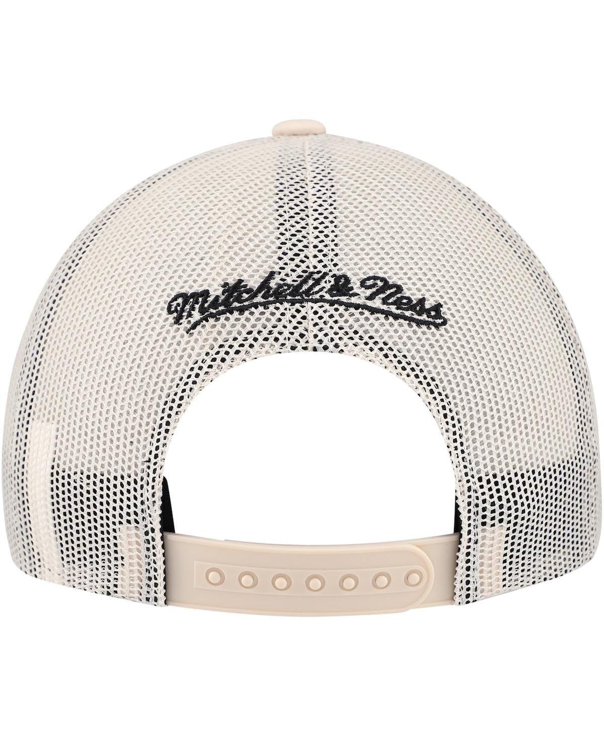 Mitchell & Ness Men's Cream Chicago Bulls Trucker Adjustable Hat In Cream