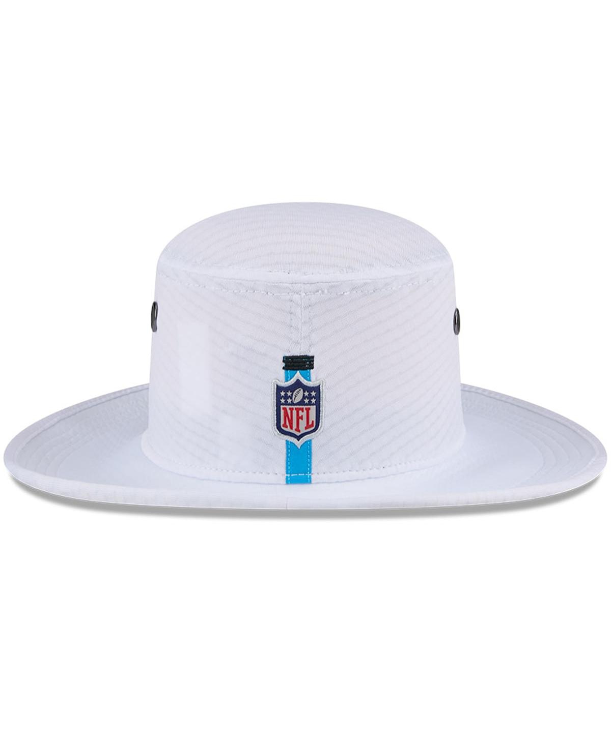 NEW ERA MEN'S WHITE CAROLINA PANTHERS 2024 NFL TRAINING CAMP PANAMA BUCKET HAT 