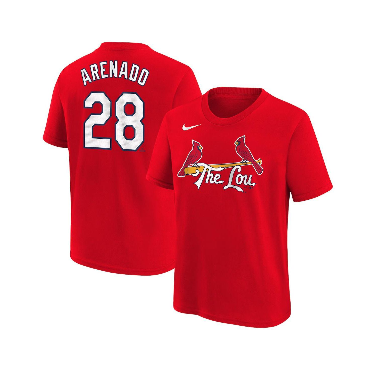 Big Boys and Girls Nolan Arenado Red St. Louis Cardinals 2024 City Connect Name & Number T-Shirt